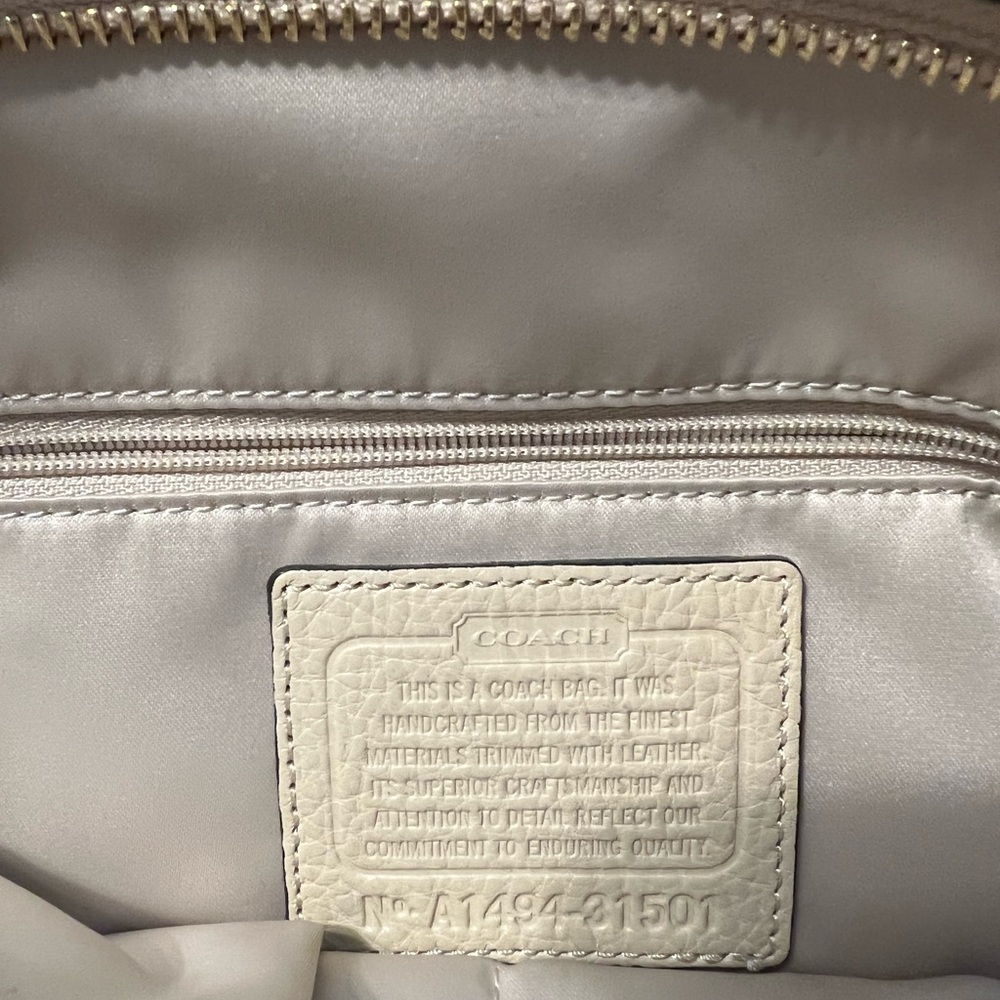 Coach Python Print Tote Euc - image 8